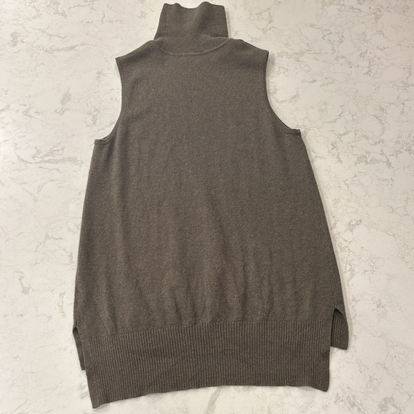 Cashmere Charter Club 100% Cashmere Sleeveless Turtleneck Women’s M Lagenlook - Picture 3 of 12